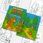 Brown Bear Adventures – Animal Coloring Pages – 48 Pages – Cute, Forest, Wholesome Moments – For Kids