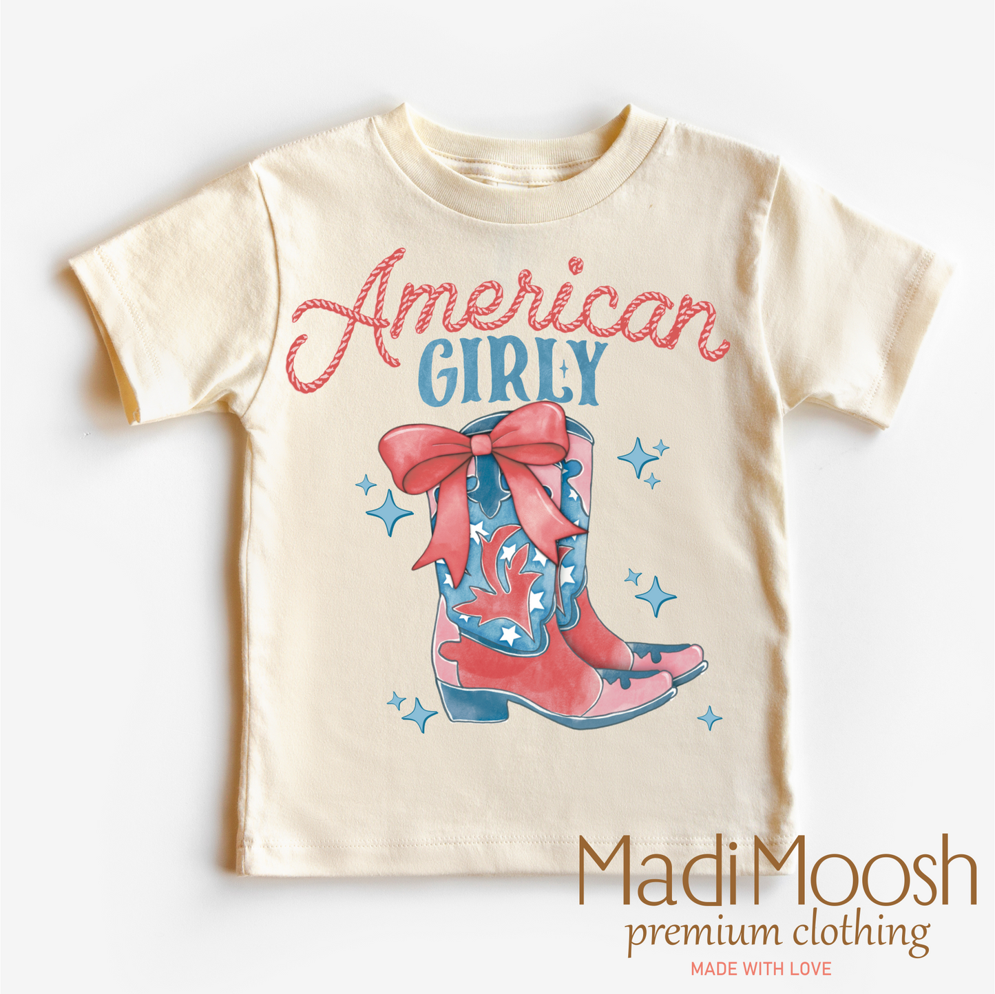 American Girly Shirt - July 4th - America Cowgirl