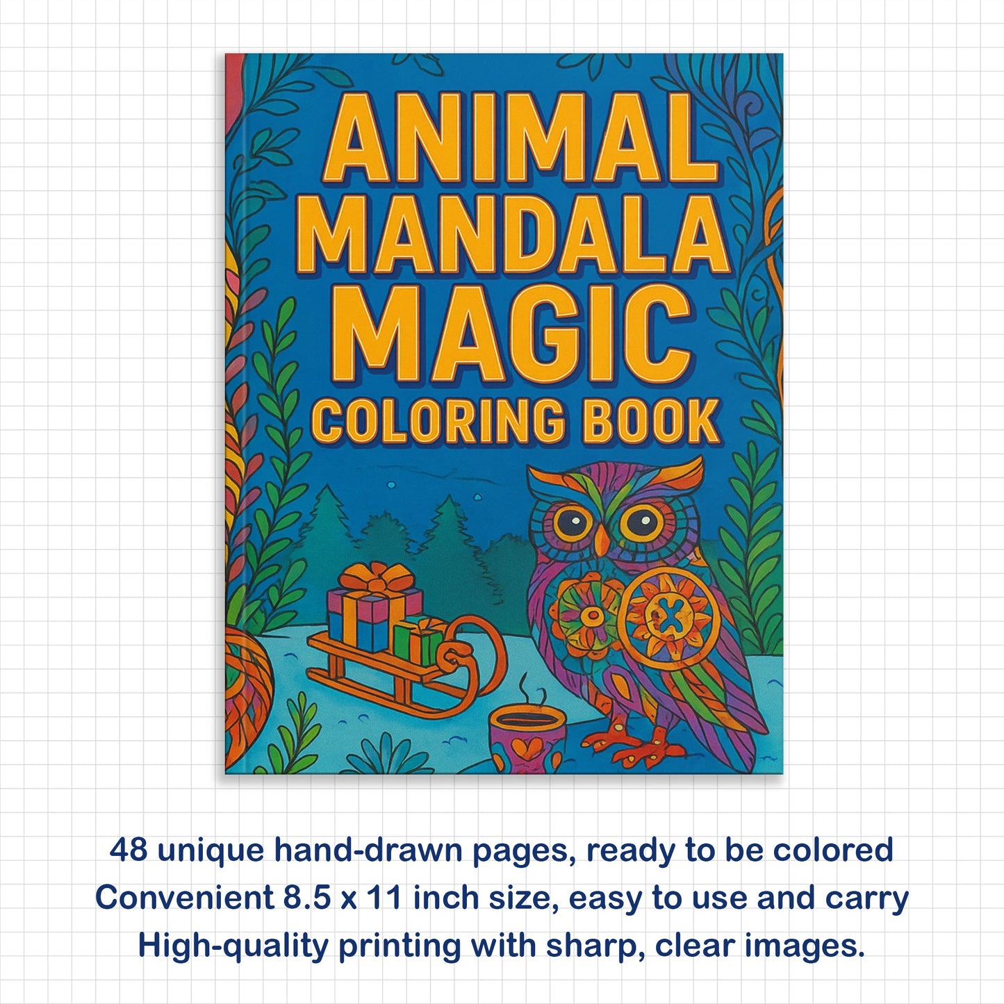Animal Mandala Magic Coloring Pages – 48 Intricate Creatures for Adults to Color