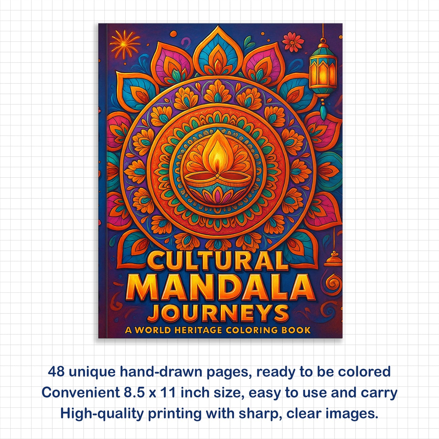 Cultural Mandala Journeys Coloring Pages – 48 Festive and Symbolic Designs for Adults