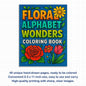 Floral Alphabet Wonders – Coloring Pages – 48 Botanical Letters – For Kids And adults
