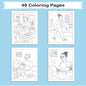 Cozy Curls & Family Love Coloring Pages – 48 Warm Domestic Scenes for Adults