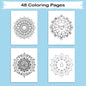 Emotional Mandalas – Mandala Coloring Pages – 48 Pages – Joy, Calm, Gratitude & Reflective Patterns – For Adults
