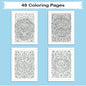 Enchanted Homes Mandalas Coloring Pages – 48 Fantasy Village Designs for Adults