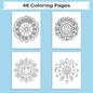 Fashion Mandalas – Mandala Coloring Pages – 48 Pages – Bows, Sneakers, Handbags & Trendy Accessories – For Teens & Adults