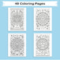 Cultural Mandala Journeys Coloring Pages – 48 Festive and Symbolic Designs for Adults