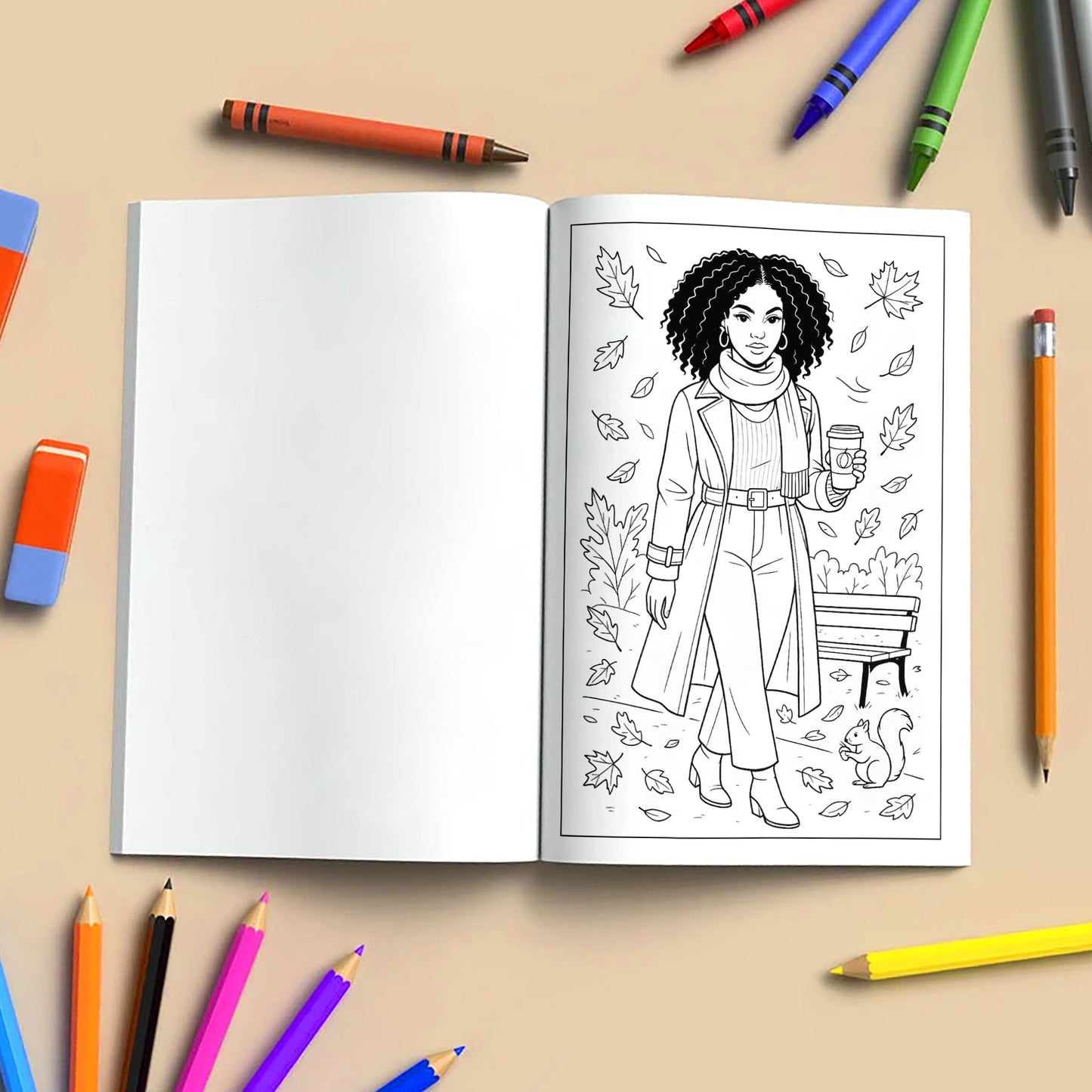 Curly Queen Coloring Pages – 48 Pages – Bold, Empowering, Natural Hair Beauty – For Adults