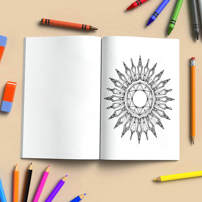 Portal Mandalas – Mandala Coloring Pages – 48 Pages – Spirals, Light Gates, Twisted Space Paths – For Adults