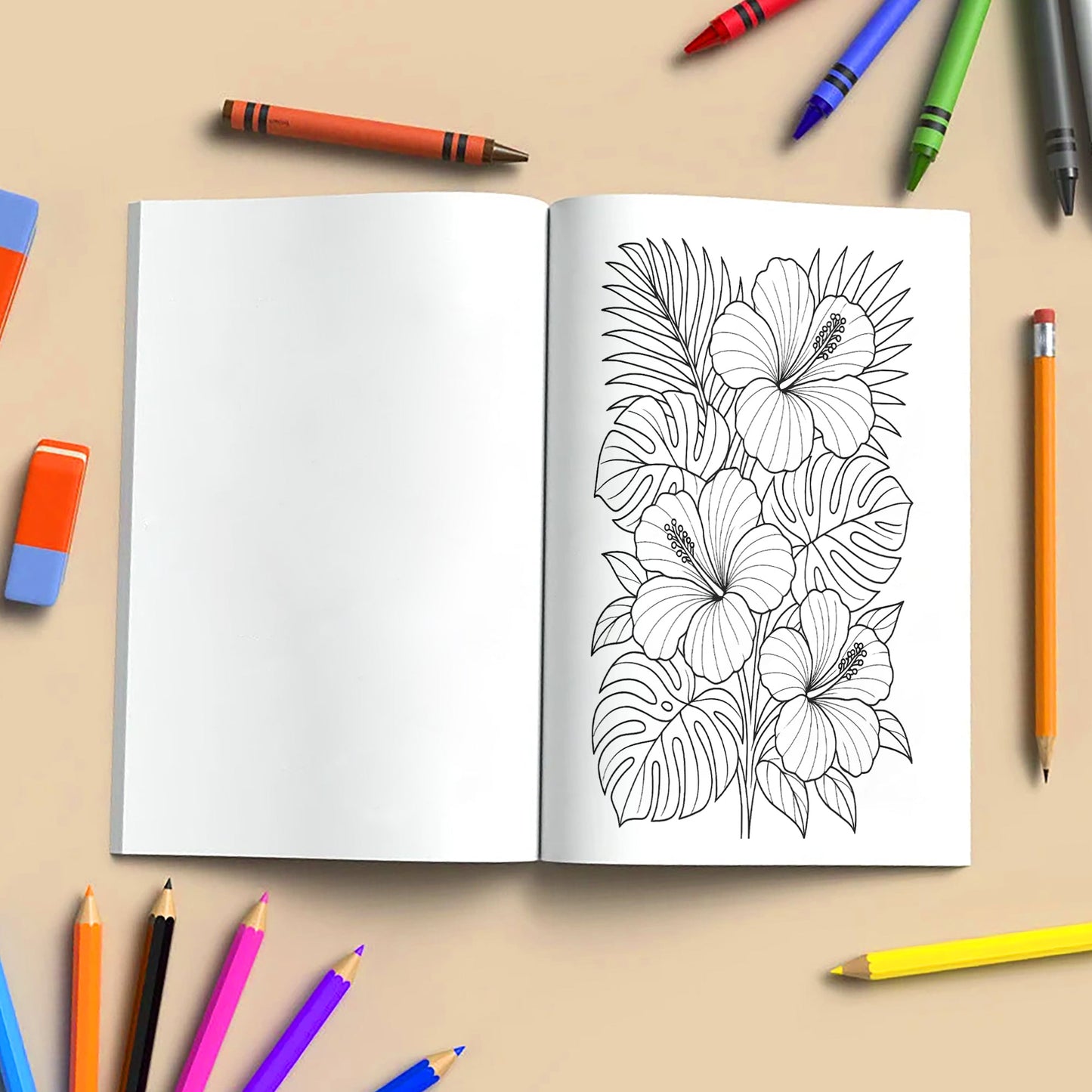 Bright Sunflower Garden Coloring Pages – 48 Cheerful Designs for Adults
