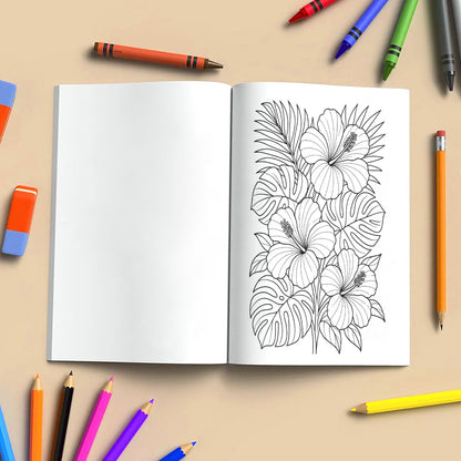 Bright Sunflower Garden Coloring Pages – 48 Cheerful Designs for Adults