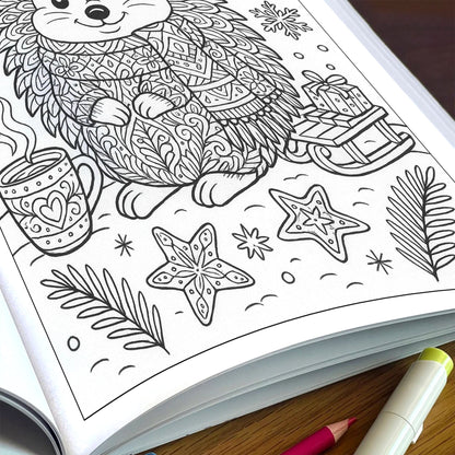 Animal Mandala Magic Coloring Pages – 48 Intricate Creatures for Adults to Color