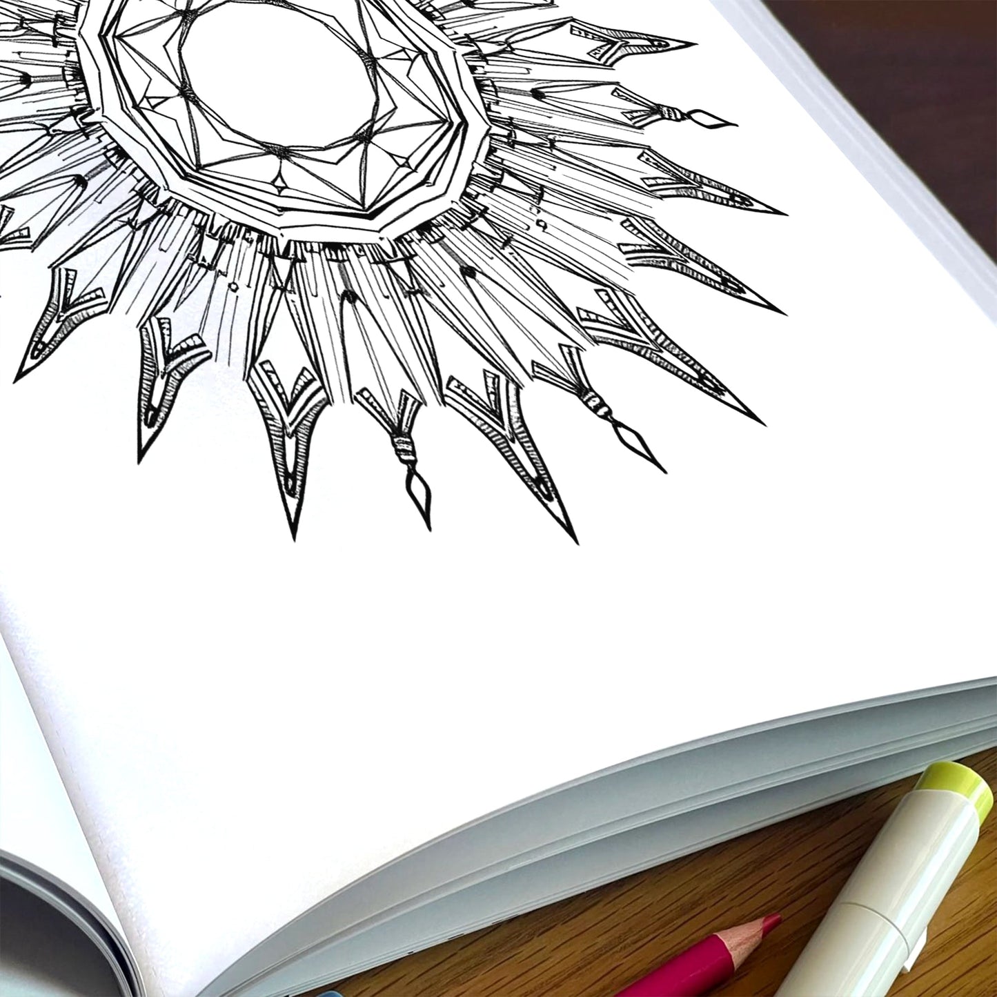 Portal Mandalas – Mandala Coloring Pages – 48 Pages – Spirals, Light Gates, Twisted Space Paths – For Adults