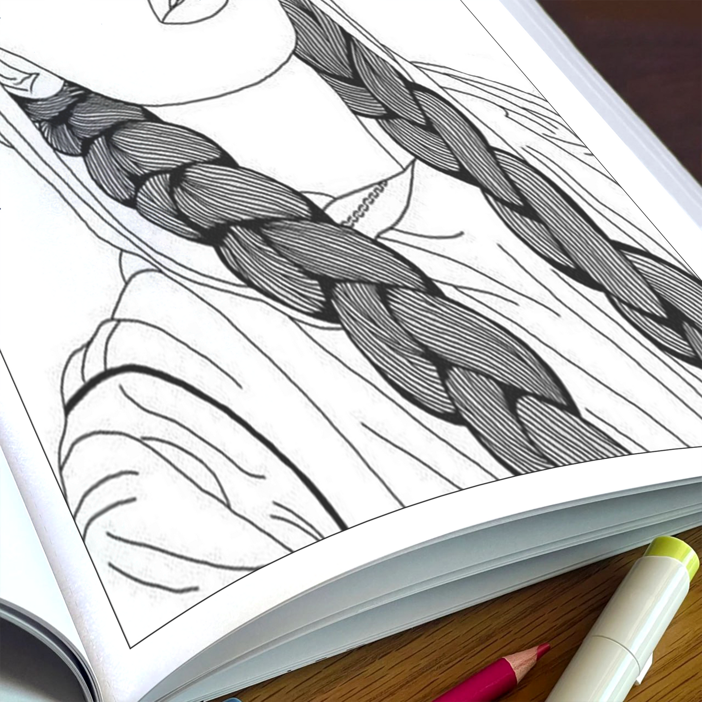 Beautiful Brown Girls Coloring Pages – 48 Elegant Designs for Adults