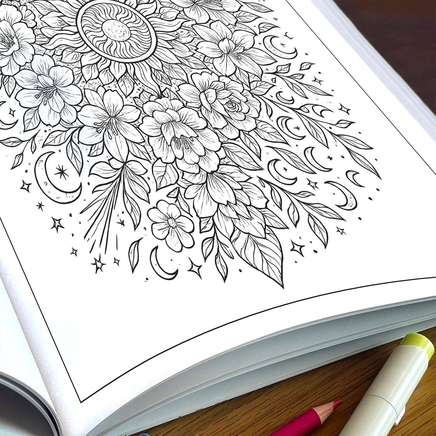 Mystical Nature Mandalas Coloring Pages – 48 Intricate Designs of Forests, Oceans, Crystals & Cosmos for Adults
