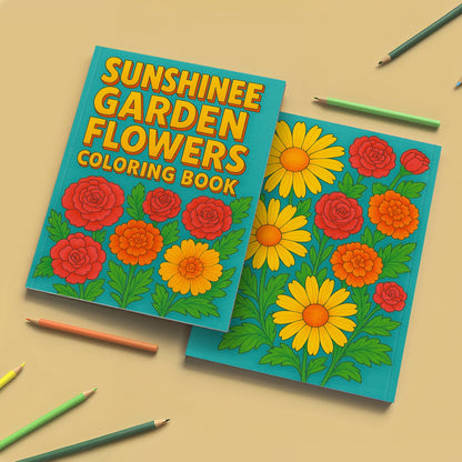 Sunshine Garden Flowers Coloring Pages – 48 Cheerful Floral Designs