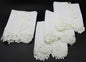 ML16149 English Rose Lace Trim Napkins, 20"x20", Set of 4 | Gift Shop & Gift Wrapping | Kitchen + Metal