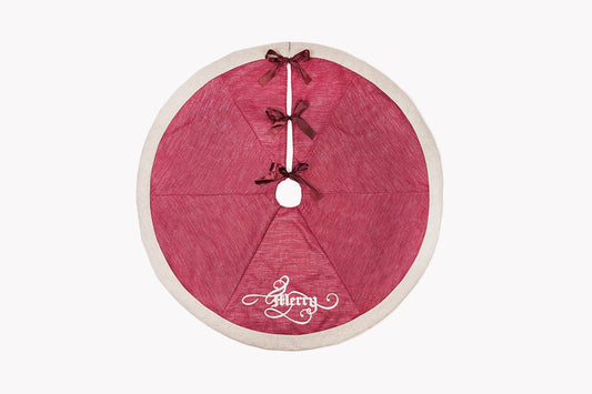 ML17126 Merry Christmas Tree Skirt,56"Rnd
