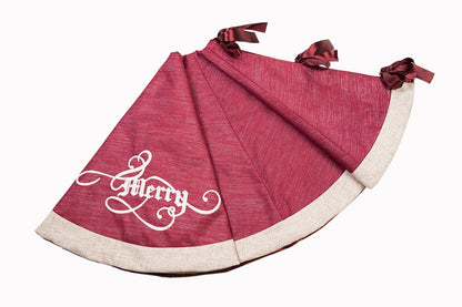 ML17126 Merry Christmas Tree Skirt,56"Rnd