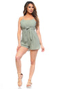 Women's Front Tie Tank Romper with Open back | Apparel | Kitchen + Metal