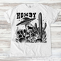 Retro UFO Cow Abduction Funny Western Tee - Printed On Comfort Colors