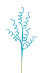 29"L V-CUT FOIL/GLTR CURLY TWIG SPRAY IRIDESCENT LIGHT BLUE