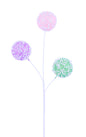 11.5"L CAKE POP PICK W/SPRINKLES PINK/LAVENDER/MINT GREEN