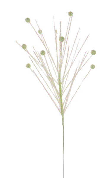 30"L FOIL GRASS/BALL SPRAY MINT GREEN