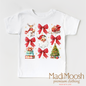 Santa Bows and Christmas Shirt - Christmas Tee