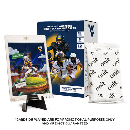 West Virginia University Football 2025 Trading Cards - Platinum Box