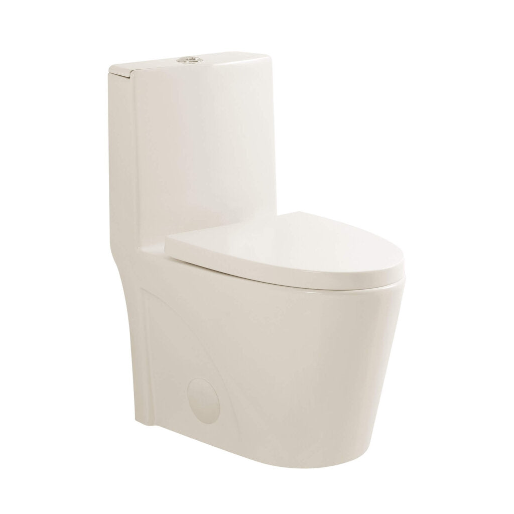 Fine Fixtures MOTB7 Dual Flush One-Piece Toilet – Glossy Biscuit | GS Design Center NJ
