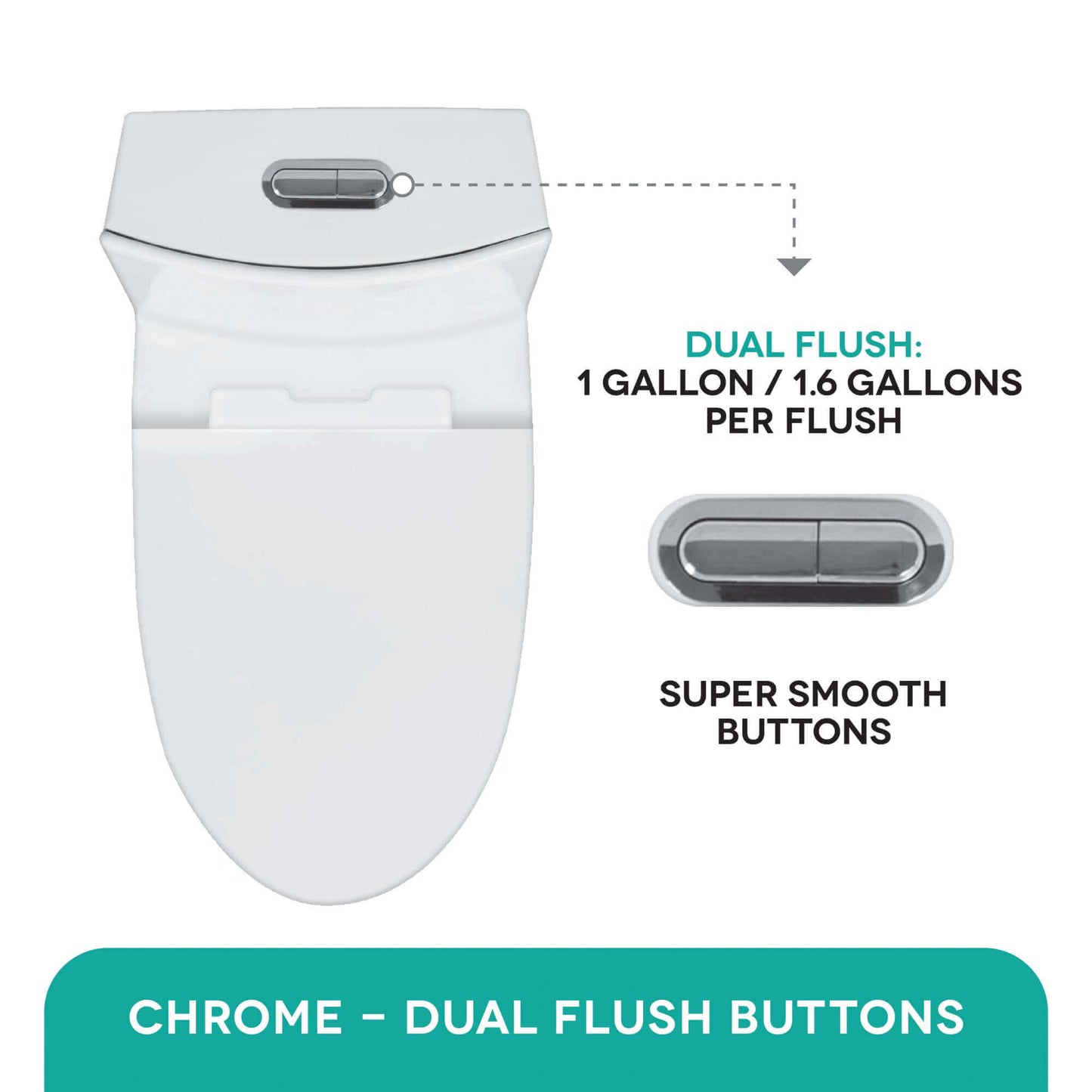 Fine Fixtures MOTB7 Dual Flush One-Piece Toilet – Glossy Biscuit | GS Design Center NJ