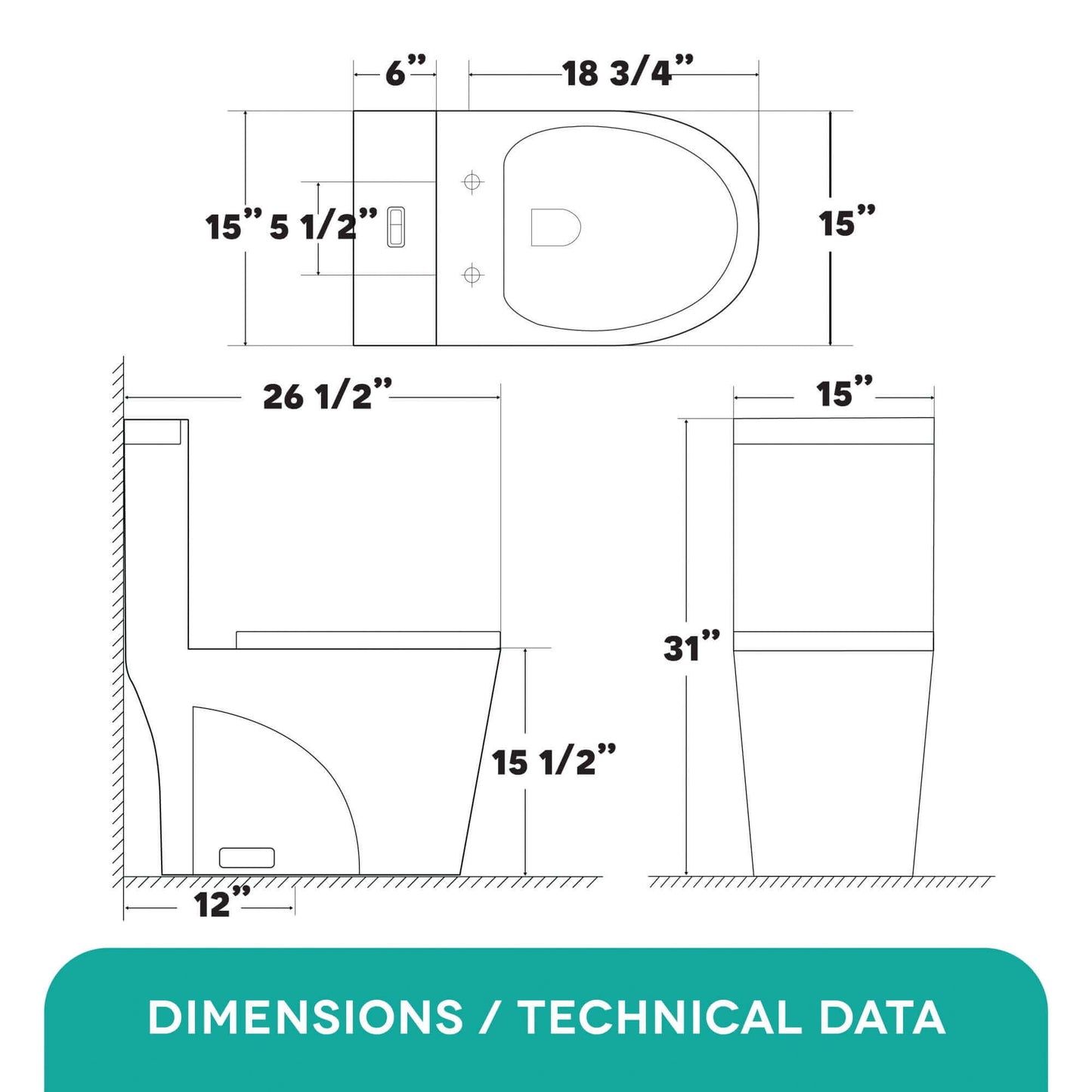 Fine Fixtures MOTB7 Dual Flush One-Piece Toilet – Glossy Biscuit | GS Design Center NJ