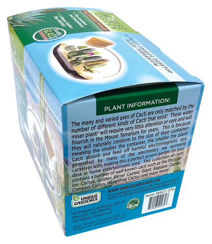 The Desert Mouse Garden Glass Terrarium with Cork