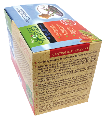 The Meat Eating Mouse Garden Glass Terrarium with Cork