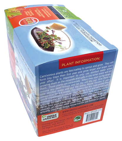 The Meat Eating Mouse Garden Glass Terrarium with Cork