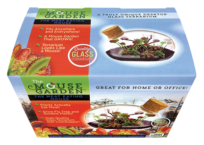 The Meat Eating Mouse Garden Glass Terrarium with Cork