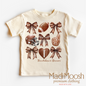 Football And Bows Girls Shirt - Football Tee