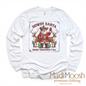 Howdy Santa Merry Christmas Y'all Christmas Tee - Long Sleeve White Shirt