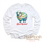 Fleece Navidad Christmas Tee - Long Sleeve White Shirt