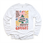 Boho Merry And Bright Christmas Shirt -  Long Sleeve Tees & Sweatshirts