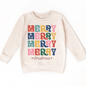 Boho Merry Merry Merry Christmas Shirt -  Long Sleeve Tees & Sweatshirts