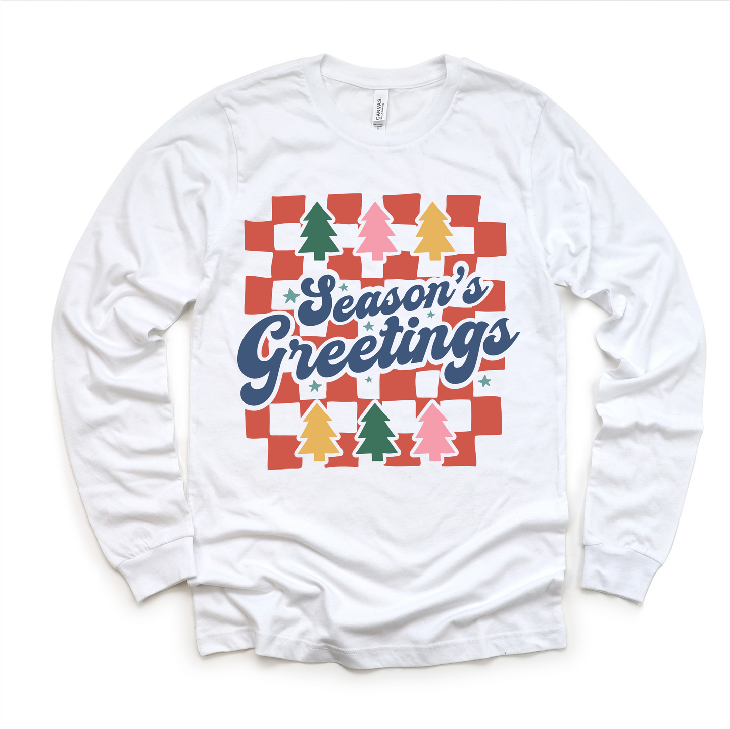 Boho Season's Greeting Christmas Shirt -  Long Sleeve Tees & Sweatshirts