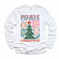 Boho Believe In The Magic Of Christmas Shirt -  Long Sleeve Tees & Sweatshirts