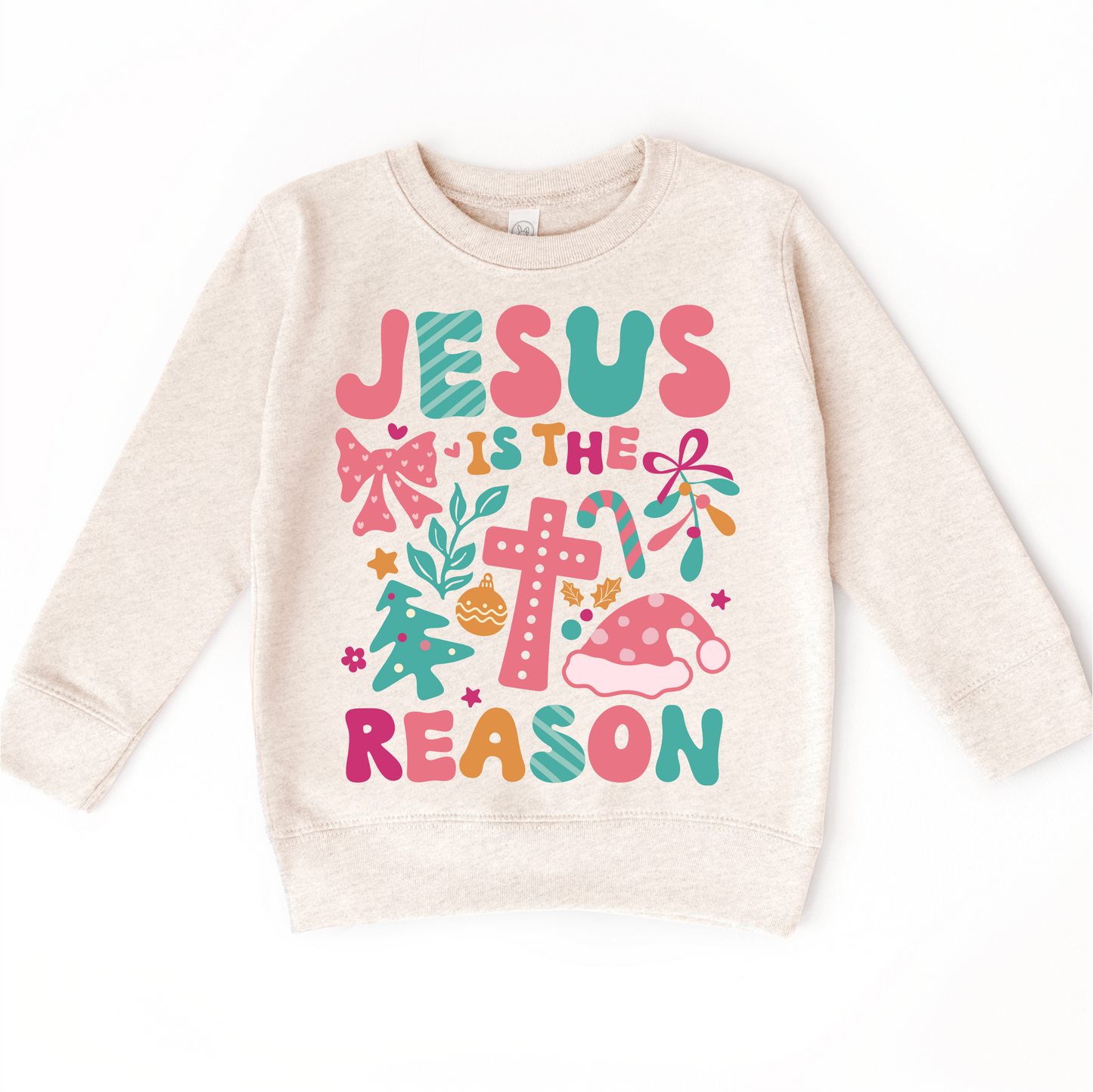 Boho Jesus Is The Reason Christmas Shirt -  Long Sleeve Tees & Sweatshirts