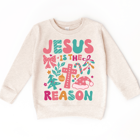 Boho Jesus Is The Reason Christmas Shirt -  Long Sleeve Tees & Sweatshirts