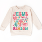 Boho Jesus Is The Reason Christmas Shirt -  Long Sleeve Tees & Sweatshirts