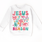 Boho Jesus Is The Reason Christmas Shirt -  Long Sleeve Tees & Sweatshirts