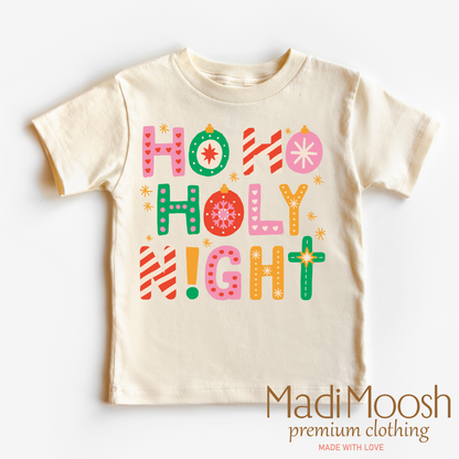 Ho Ho Holy Night Christmas Shirt - Christian Tee