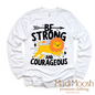Be Strong And Courageous Christian Lion Shirt - Kids Christian Tee