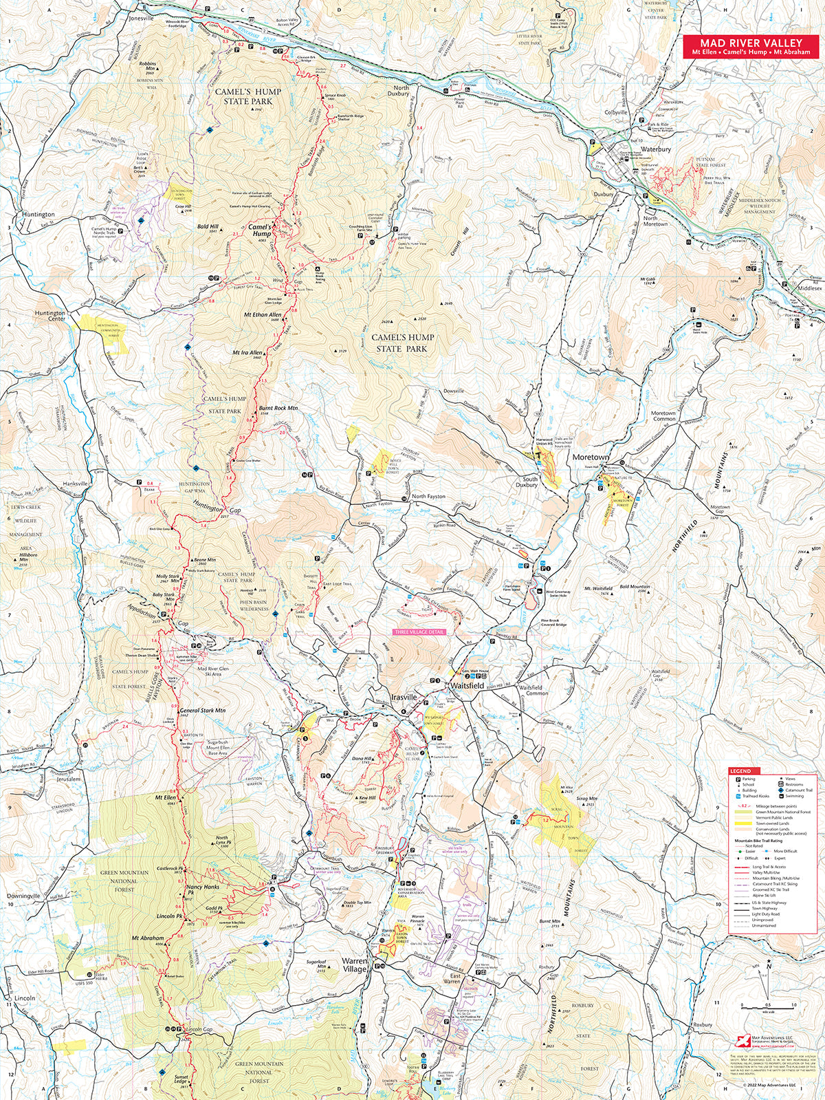 Mad River Valley Trail Map